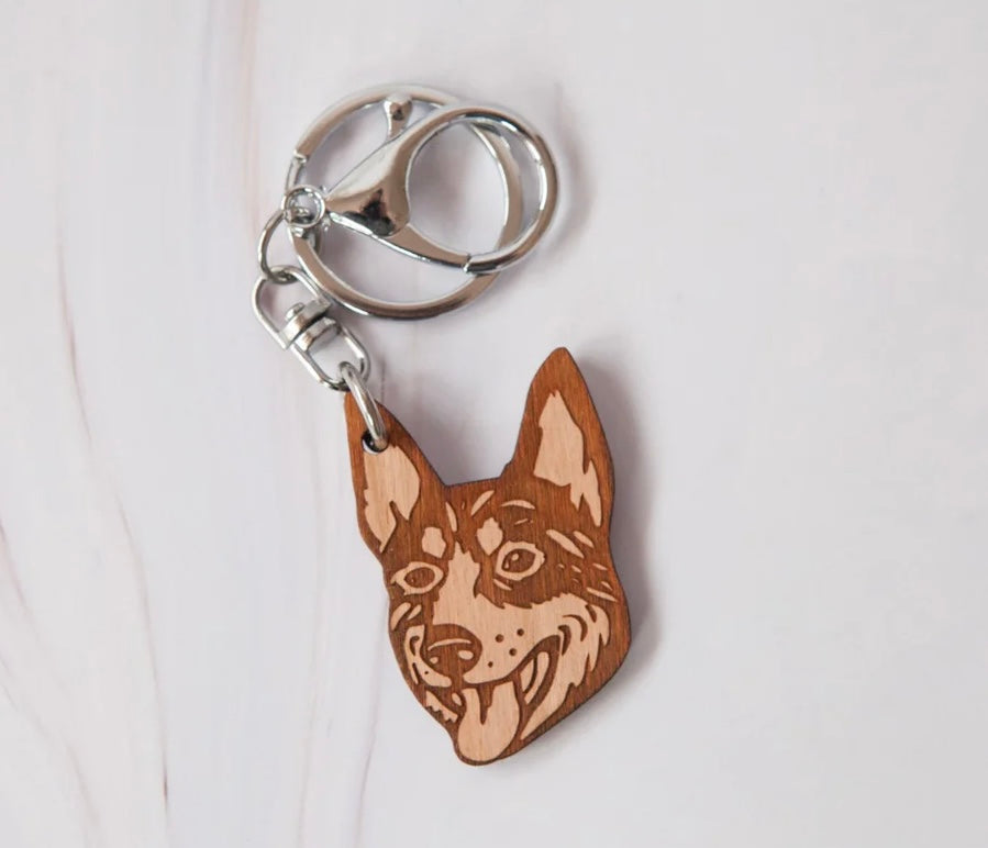 🇦🇺 Wooden DOGS Earrings & Keychains 🐕 🐶 🐩