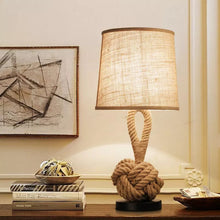 Load image into Gallery viewer, Eco, Love &amp; Other Stuff Retro, Linen table lamp