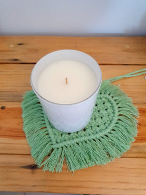 Aussie Made 🇦🇺  Macrame heart shaped coasters