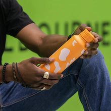 Load image into Gallery viewer, Eco, Love &amp; Other Stuff - 100% Australian Made, orange sugarcane water bottle for $29.95 - durable, sustainable, lightweight, 100% recyclable