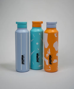 Eco, Love & Other Stuff - 100% Australian Made, orange, blue and aqua sugarcane water bottles for $29.95 - durable, sustainable, lightweight, 100% recyclable