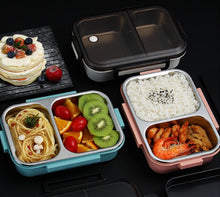 Load image into Gallery viewer, Eco, Love &amp; Other Stuff Stainless Steel Lunch Box - 2 compartments