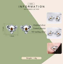 Load image into Gallery viewer, Eco, Love &amp; Other Stuff Koala earrings