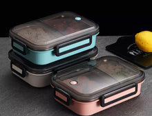 Load image into Gallery viewer, Eco, Love &amp; Other Stuff Stainless Steel Lunch Box - 2 compartments