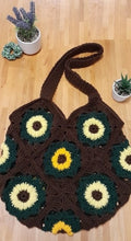 Load image into Gallery viewer, Eco, Love &amp; Other Stuff - Handmade, crocheted Sunflower Tote Bag &amp; Keyring pouch - from $90 - Aussie Made on Magnetic Island