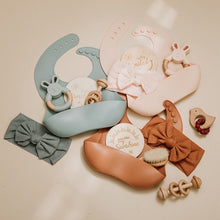 Load image into Gallery viewer, Eco, Love &amp; Other Stuff - Newborn baby gift set - baby bibs, teethers, toys, milestone cards 