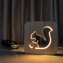 Load image into Gallery viewer, LED, Wooden night light - Pine Wood