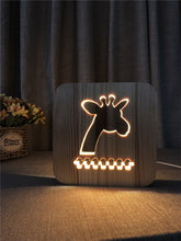 Load image into Gallery viewer, LED, Wooden night light - Pine Wood