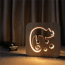 Load image into Gallery viewer, LED, Wooden night light - Pine Wood