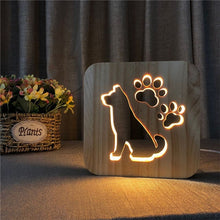 Load image into Gallery viewer, LED, Wooden night light - Pine Wood