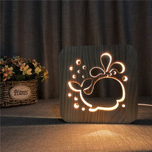 Load image into Gallery viewer, LED, Wooden night light - Pine Wood