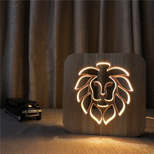 Load image into Gallery viewer, LED, Wooden night light - Pine Wood