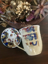 Load image into Gallery viewer, Eco, Love &amp; Other Stuff - Australian, Handmade, One of a kind Ceramic Cup, Mug, Small and medium Bowls. Colours blue and red &quot;crayfish&quot;, Black &quot;croc&quot; , Dark Blue, Light Blue and White &quot;celadon&quot;. Made on Magnetic Island, High quality Stoneware, Fired at 1280 degrees. 