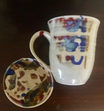 Load image into Gallery viewer, Eco, Love &amp; Other Stuff - Australian, Handmade, One of a kind Ceramic Cup, Mug, Small and medium Bowls. Colours blue and red &quot;crayfish&quot;, Black &quot;croc&quot; , Dark Blue, Light Blue and White &quot;celadon&quot;. Made on Magnetic Island, High quality Stoneware, Fired at 1280 degrees. 