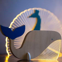 Load image into Gallery viewer, Super cute, Wooden, LED Night Light - Bamboo