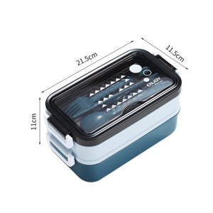 Eco, Love & Other Stuff - 304 Stainless Steel VERTICAL Lunch Box - baby blue - good for kids lunch or prepping and reheating of meal when coming home late from work