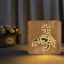 Load image into Gallery viewer, LED, Wooden night light - Pine Wood