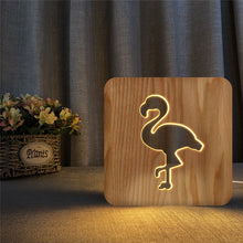 Load image into Gallery viewer, LED, Wooden night light - Pine Wood