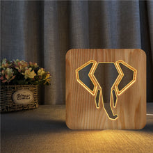 Load image into Gallery viewer, LED, Wooden night light - Pine Wood