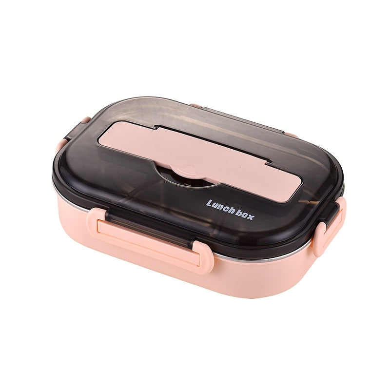 XIZOEN Stainless Steel 4 Compartment Lunch Box