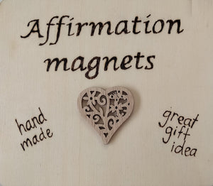 Eco, Love & Other Stuff - affirmation magnets and clips - handmade in australia - $ 14 