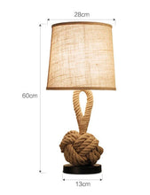 Load image into Gallery viewer, Eco, Love &amp; Other Stuff Retro, Linen table lamp