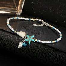 Load image into Gallery viewer, Eco, Love &amp; Other Stuff Island Life: Ocean - Starfish Stone Beads Shells Pendant, Anklet