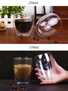 Eco, Love & Other Stuff 80/250/350/450ml Heat-resistant, Double Wall, Glass Cups