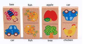 Eco, Love & Other Stuff 28pcs Baby Wooden Domino Block Toys