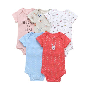 Eco, Love & Other Stuff 5PCS/SET  Cotton Baby bodysuit