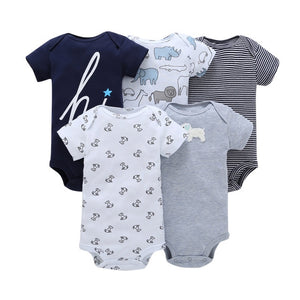 Eco, Love & Other Stuff 5PCS/SET  Cotton Baby bodysuit