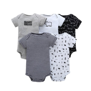 Eco, Love & Other Stuff 5PCS/SET  Cotton Baby bodysuit