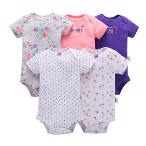 Eco, Love & Other Stuff 5PCS/SET  Cotton Baby bodysuit