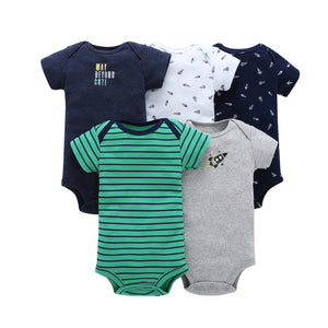 Eco, Love & Other Stuff 5PCS/SET  Cotton Baby bodysuit