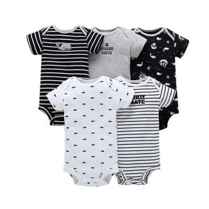 Eco, Love & Other Stuff 5PCS/SET  Cotton Baby bodysuit