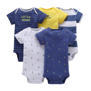 Eco, Love & Other Stuff 5PCS/SET  Cotton Baby bodysuit