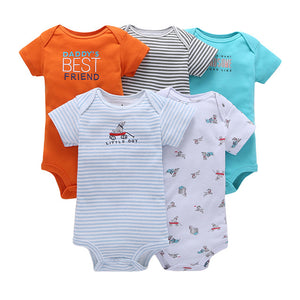 Eco, Love & Other Stuff 5PCS/SET  Cotton Baby bodysuit