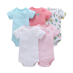 Eco, Love & Other Stuff 5PCS/SET  Cotton Baby bodysuit