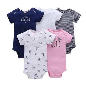 Eco, Love & Other Stuff 5PCS/SET  Cotton Baby bodysuit