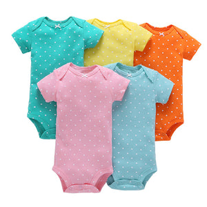 Eco, Love & Other Stuff 5PCS/SET  Cotton Baby bodysuit