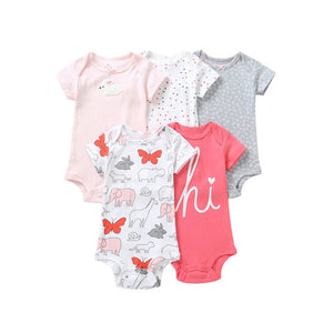 Eco, Love & Other Stuff 5PCS/SET  Cotton Baby bodysuit