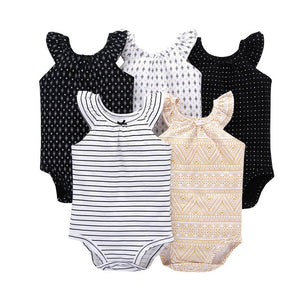 Eco, Love & Other Stuff 5PCS/SET  Cotton Baby bodysuit