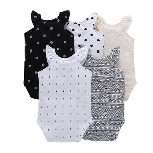 Eco, Love & Other Stuff 5PCS/SET  Cotton Baby bodysuit