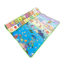 Load image into Gallery viewer, Eco, Love &amp; Other Stuff Baby Play Mat - Giraffe 🦒 &amp; Ocean 🌊