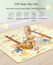 Load image into Gallery viewer, Eco, Love &amp; Other Stuff Baby Play Mat - Giraffe 🦒 &amp; Ocean 🌊