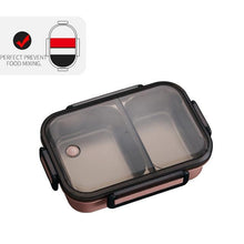 Load image into Gallery viewer, Eco, Love &amp; Other Stuff Stainless Steel Lunch Box - 2 compartments