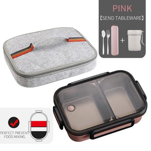 Eco, Love & Other Stuff Stainless Steel Lunch Box - 2 compartments