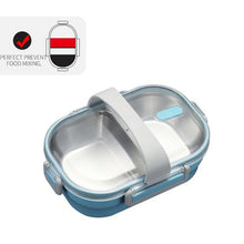 Load image into Gallery viewer, Eco, Love &amp; Other Stuff Stainless Steel Lunch Box - 2 compartments