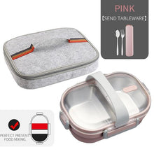 Load image into Gallery viewer, Eco, Love &amp; Other Stuff Stainless Steel Lunch Box - 2 compartments