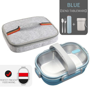 Eco, Love & Other Stuff Stainless Steel Lunch Box - 2 compartments